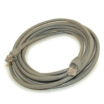 14ft Cat6 Ethernet RJ45 Patch Cable, Stranded, Snagless Booted, GRAY
