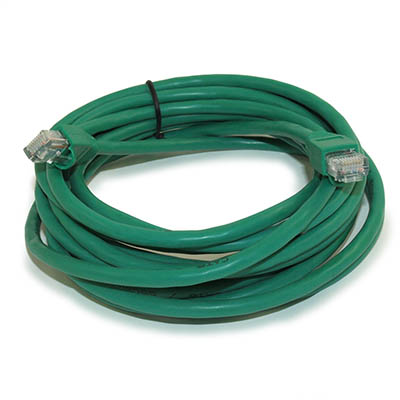 14ft Cat6 Ethernet RJ45 Patch Cable, Stranded, Snagless Booted, GREEN