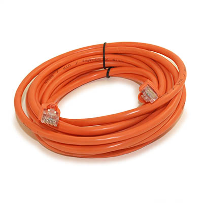 14ft Cat6 Ethernet RJ45 Patch Cable, Stranded, Snagless Booted, ORANGE