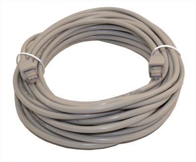 30ft Cat5E Ethernet RJ45 Patch Cable, Stranded, Snagless Booted, GRAY