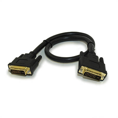 1.5ft DVI-D Dual Link DIGITAL (28 AWG) Male to Male Gold Plated Cable