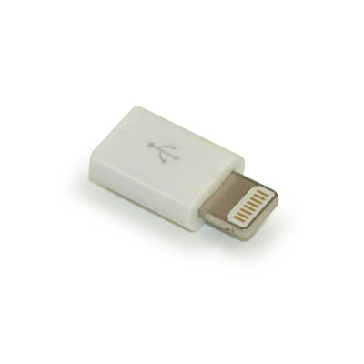 Rechtdoor atleet spanning My Cable Mart - Lightning(TM) Male to Micro-B USB Female Adapter