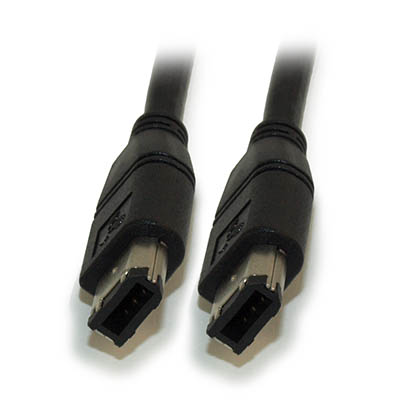 spredning tirsdag Medarbejder My Cable Mart - 10ft, 6 Pin to 6 Pin Firewire 400 / 1394 / iLink Cable