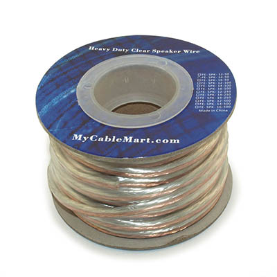 Speaker Wire,  50ft, 14AWG Copper Enhanced Loud Oxygen Free