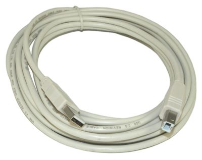 15ft USB 2.0 Certified 480Mbps Type A Male to B Male Cable, Beige