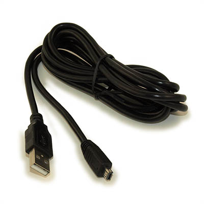 6ft USB 2.0 Certified 480Mbps Type A Male to Mini 4-Pin Male Cable