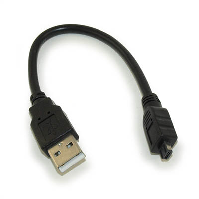 6inch USB 2.0 Certified 480Mbps Type A Male to Mini 4-Pin Male Cable