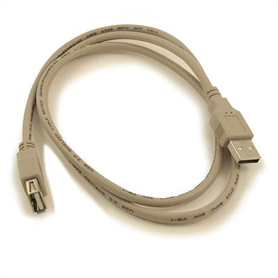 3ft USB 2.0 EXTENSION Type A Male to A FEMALE Cable, Beige