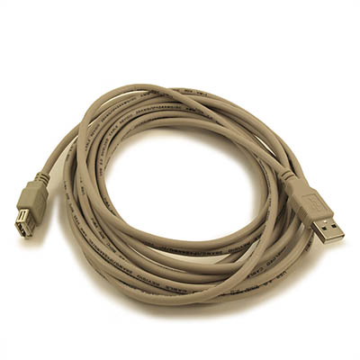 15ft USB 2.0 EXTENSION Type A Male to A FEMALE Cable, Beige