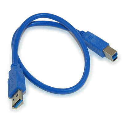 1.5ft USB 3.2 Gen 1 SUPERSPEED Certified 5Gbps Type A Male to B Male Cable