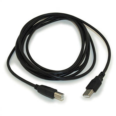10ft USB 2.0 Certified 480Mbps Type A Male to B Male BLACK Cable
