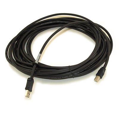 35ft USB 2.0 (ACTIVE) PLENUM Type A Male to B Male Cable, Black