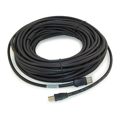 75ft USB 2.0 (ACTIVE) PLENUM Type A Male to B Male Cable, Black