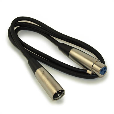 3Ft XLR 3P Male / Female Microphone / Audio Mixer Cable