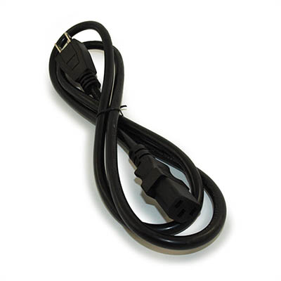 4ft Computer Power Cord (NEMA 5-15P to C13 Plug 18AWG, Black