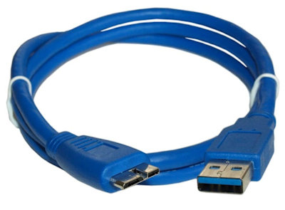 6ft USB 3.2 Gen 1 SUPERSPEED 5Gbps Type A to Micro-B Male Cable, BLUE