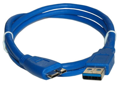 6ft USB 3.2 Gen 1 SUPERSPEED 5Gbps Type A to Micro-B Male Cable, BLUE