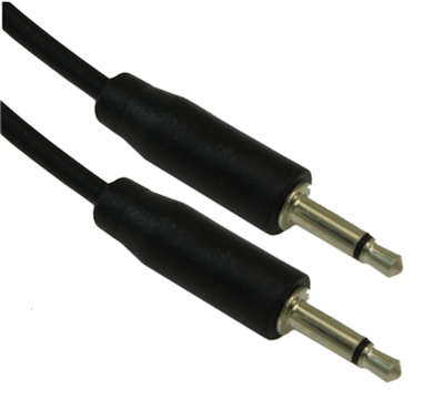 6inch 3.5mm SLIM MONO TS (2 conductor) Male to Male Audio Cable