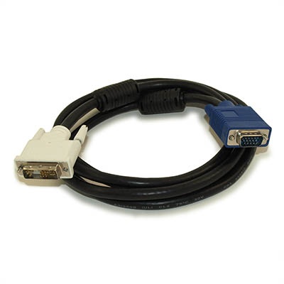 3ft DVI-A Male (Analog) to VGA Male Triple Shielded Gold Plated Cable