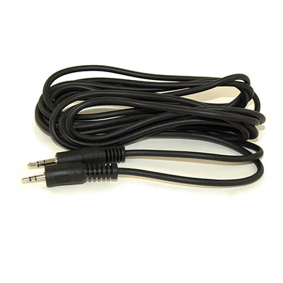 10ft 2.5mm to 3.5mm Mini Stereo TRS Plug Male/Male Cable, Black