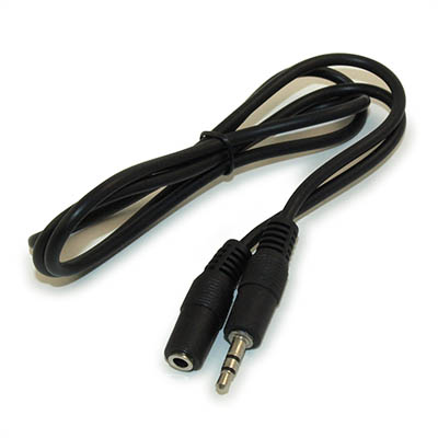 3ft 3.5mm Mini-Stereo TRS Male to Female Audio Extension Cable