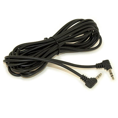 10ft DOUBLE ANGLED 3.5mm Mini Stereo TRS Male to Male Speaker Cable