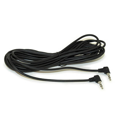 20ft DOUBLE ANGLED 3.5mm Mini Stereo TRS Male to Male Speaker Cable