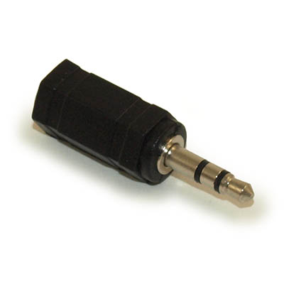 2.5mm Stereo TRS Jack(Female) to 3.5mm Stereo TRS Plug(Male) adapter