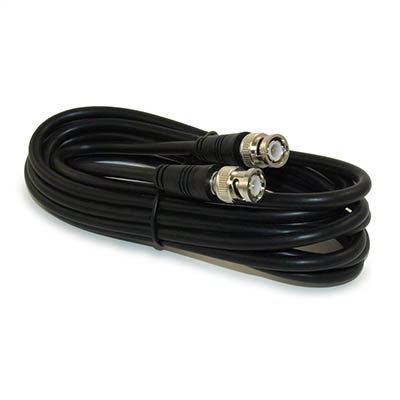 10ft BNC Plug RG59/Coax Cable, Male to Male, Nickel Plated