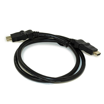 3ft SWIVEL High Speed HDMI Cable 10.2Gbps 28AWG Gold Plated