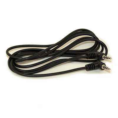 6ft 3.5mm 4 Conductor TRRS BOTH ANGLED Mini +Mic / Video M/M Cable