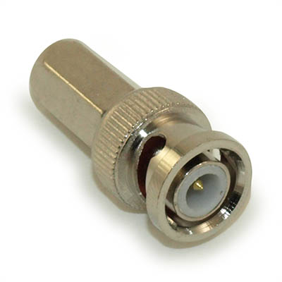 BNC/RG59 Twist-On Connector for Dual Shield RG59 Coax Cable (Each)