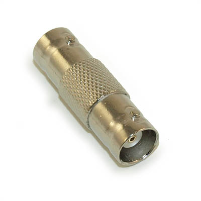 BNC Coupler Adapter, Female/Female Nickel Plated