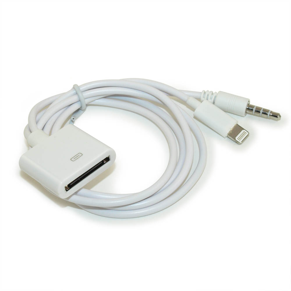1ft iPhone Apple Lightning to 30-pin Adapter Cable (Sync/Charge/Audio)