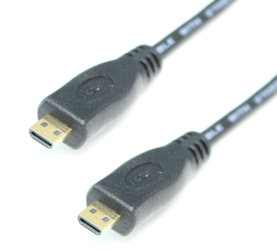 10ft MICRO-HDMI to MICRO-HDMI w/Ethernet Male to Male Cable (32AWG)