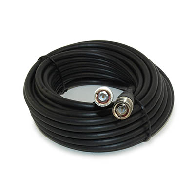 25ft BNC Plug RG59/Coax Cable, Male to Male, Nickel Plated