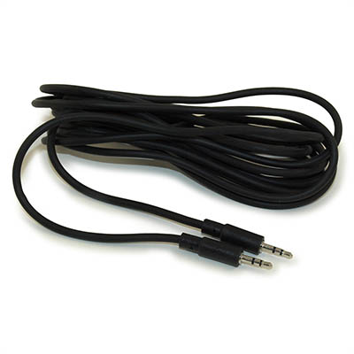 10ft 2.5mm Mini Stereo TRS Plug Male/Male Cable, Black