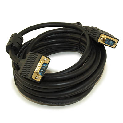 20ft Premium VGA Male/Male Triple-Shielded Cable w/Ferrites Gold Plated