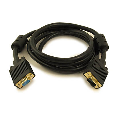 6ft Premium VGA EXTENSION M/F Triple-Shield Cable Gold Plated