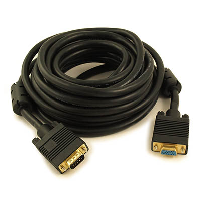 20ft Premium VGA EXTENSION M/F Triple-Shield Cable Gold Plated