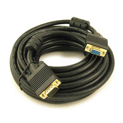 25ft Premium VGA EXTENSION M/F Triple-Shield Cable Gold Plated