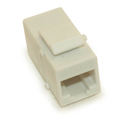 Keystone Jack Insert/Coupler Type - Cat 5E/6 RJ45 Networking, white