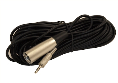 25Ft XLR 3P Male to 3.5mm TRS Male (Balanced Audio) Capture Cable