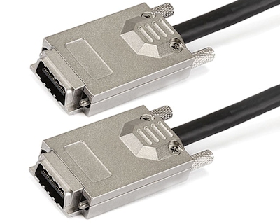 1m 28AWG EXTERNAL Mini SAS 34 Pin (SFF-8470) Male to Male Cable