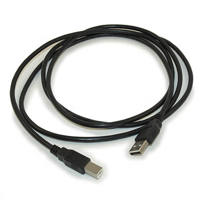 6ft USB 2.0 Certified 480Mbps Type A Male to B Male Cable, Black