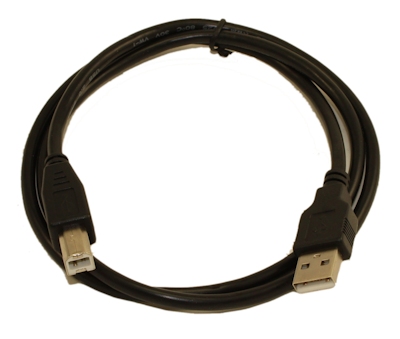 10ft USB 2.0 Certified 480Mbps Type A Male to B Male Cable, Black
