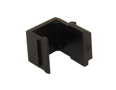 Wallplate: Keystone Jack - Blank Insert, Black