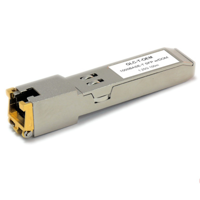 Cisco(TM) Compatible (GLC-T) 1000 Base-T SFP Copper 100 Meter 30-14 Trans