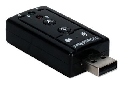 USB 2.0 to Dual 3.5mm Audio Converter (Sound / Microphone) with Volume