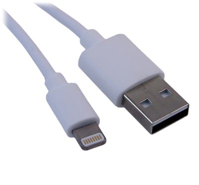 3.3ft Genuine Lightning MFi-Certified USB Cable Sync and Charge, White  